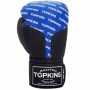 Top King "Full Impact Doble Tone" Боксерские Перчатки Тайский Бокс Blue-Black